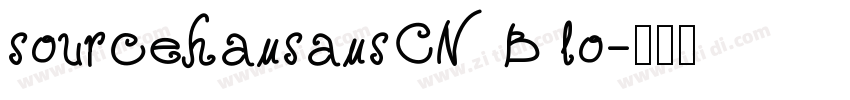 sourcehansansCN B lo字体转换
